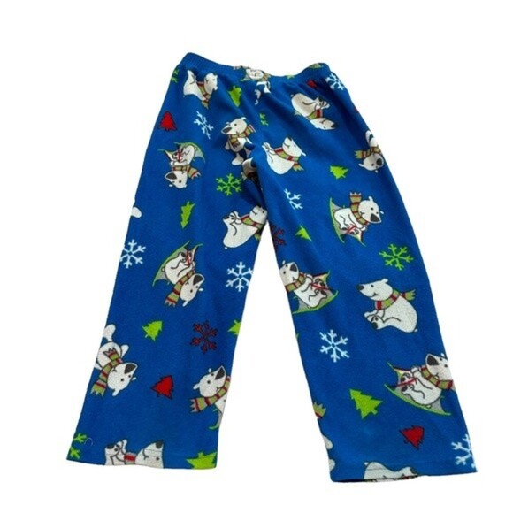 Christmas Fleece Snowman Pajama Set Children's Place size‎ 5/6 - Picture 3 of 5